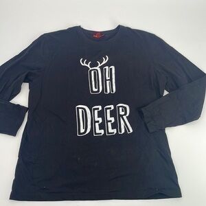 Men’s XL oh Deer pajama holiday top XL